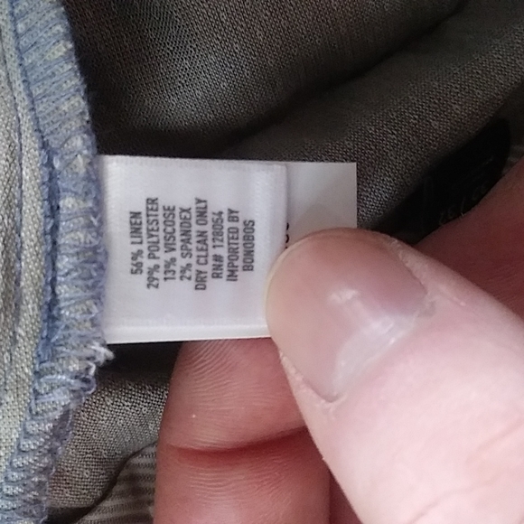 Bonobos chino pants, blue, size 32/32 slim - Picture 6 of 8